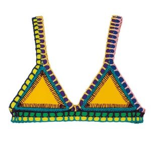 Kiini Ro bikini top size L in yellow